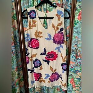 free people embroidered dress sz XS